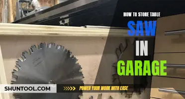 A Smart Storage Guide: Efficiently Stowing Your Table Saw in the Garage