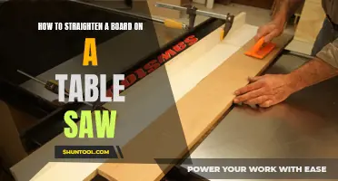 Mastering Woodcraft: Straightening Boards with a Table Saw