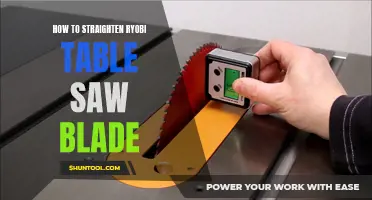 Straightening the Spin: A Guide to Trueing Your Ryobi Table Saw Blade