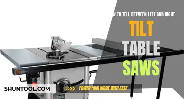 Left or Right Tilt Table Saws: Understanding the Difference