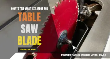 Arbor Size for Table Saw Blades: A Definitive Guide