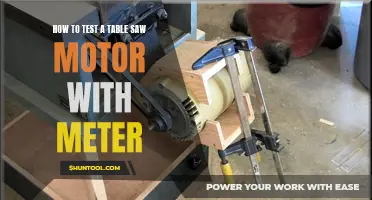 Testing a Table Saw Motor: Using a Meter for Diagnostics