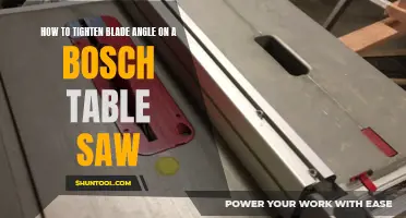 Adjusting the Blade Angle on Your Bosch Table Saw: A Step-by-Step Guide