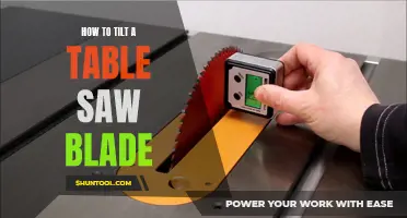 The Precision Art of Tilting a Table Saw Blade
