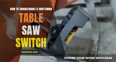 Troubleshooting Tactics for a Craftsman Table Saw Switch: A Comprehensive Guide