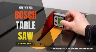 Perfecting Precision: Mastering the Art of Truing Your Bosch Table Saw