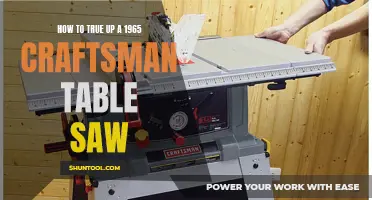 Crafting Precision: Truing a 1965 Craftsman Table Saw