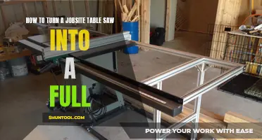 Unlocking the Versatility: Transforming a Jobsite Table Saw into a Full-Fledged Workshop Essential