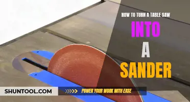 Transforming Your Table Saw: The Art of Crafting a Precision Sander
