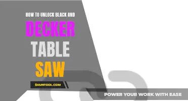 Unlocking the Potential: Black & Decker Table Saw Unlocking Techniques