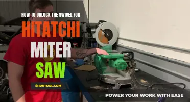 How to Unlock the Swivel Feature on Your Hitachi Miter Saw
