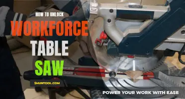 Unlocking the Potential: Mastering the Workforce Table Saw