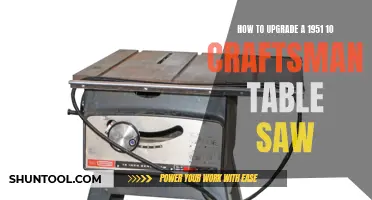 Craftsman Table Saw Revival: Breathing New Life into a 1951 Classic