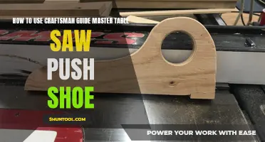 Craftsman Guide Master Table Saw Push Shoe: Unlocking Precision and Safety