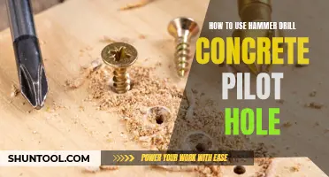 A Step-by-Step Guide on Using a Hammer Drill to Create a Concrete Pilot Hole