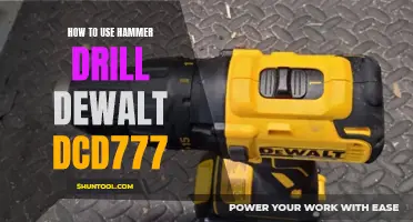 Unleashing the Power: A Guide on How to Use the Hammer Drill Dewalt DCD777