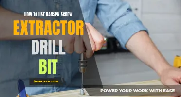How to effectively use a Hanspn screw extractor drill bit