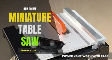 The Ultimate Guide to Mastering the Miniature Table Saw
