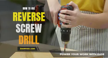 Mastering the Use of a Reverse Screw Drill: A Step-by-Step Guide