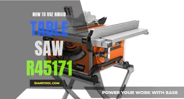 Unleashing the Power of the Ridgid Table Saw R45171: A Comprehensive Guide