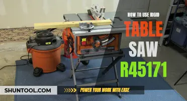 Precision Cutting with the Rigid Table Saw R45171: A Comprehensive Guide