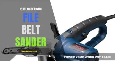 Get the Perfect Finish with the Ryobi 400W Power File Belt Sander: A Must-Have Tool for DIY Projects