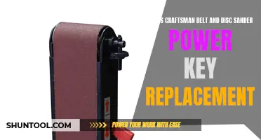 How to Replace the Power Key on a Sears Craftsman Belt and Disc Sander