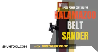 The Ultimate Guide to Speed Power Control for Kalamazoo Belt Sander
