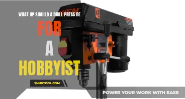 What to Consider When Choosing the Horsepower of a Drill Press for a Hobbyist