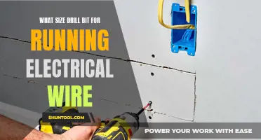 Choosing the Right Drill Bit Size for Running Electrical Wire
