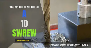 Drilling the Perfect Size Hole for a 10 Screw: A Guide for DIY Enthusiasts