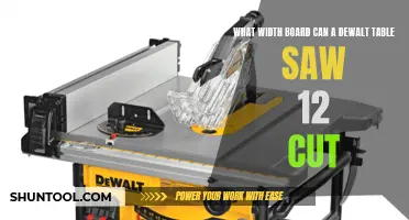 Choosing the Right Width Board for the DeWalt Table Saw 12: A Comprehensive Guide